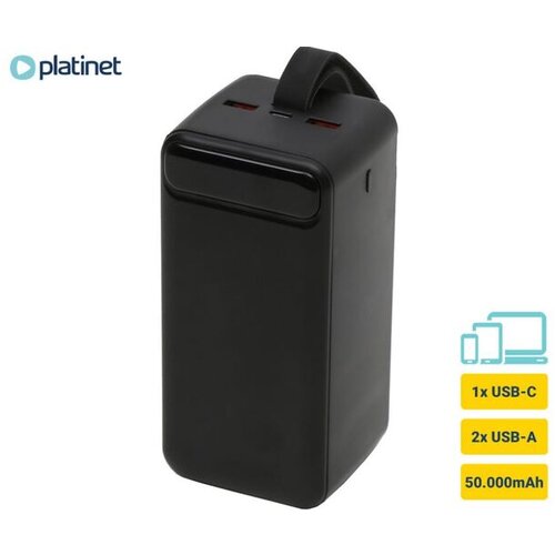 Platinet prenosni polnilec PMPB5020B, črn Cene