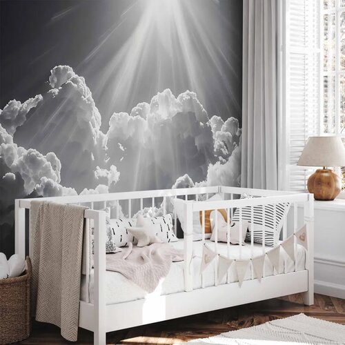 Foto tapeta - Hope in the Clouds: Inspiring Rays of the Sun &amp;ndash; Awaken Emotions 490x350 Slike