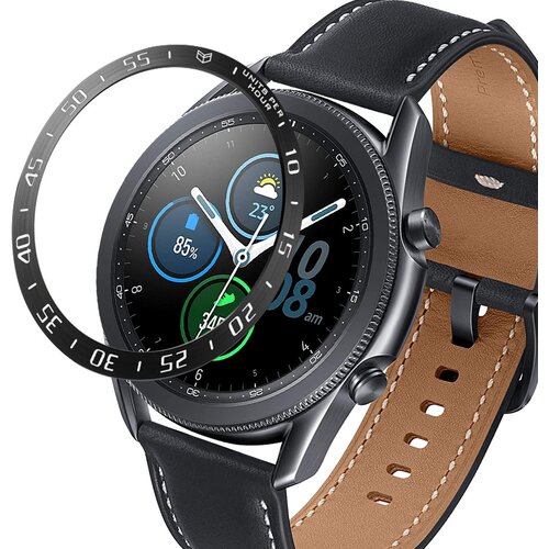 INF črno-beli okvir za 45 mm galaxy watch 3 - nerjaveče jeklo, (22076761) Cene