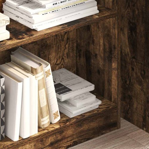  Regal za knjige boja hrasta 80x24x109 cm konstruirano drvo Slike