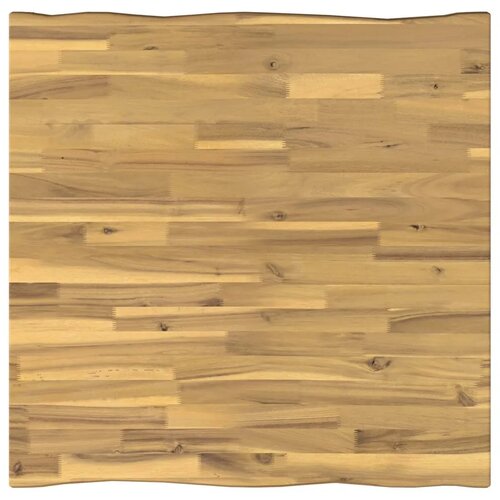  Stol za blagovanje s prirodnim rubom 70 x 70 x 75 cm - Bjeljenje 70 x 70 x 75 cm Živi rub Slike