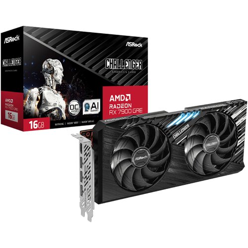 AsRock AMD Radeon RX 7900 GRE Challenger 16GB 256bit RX 7900 GRE Challenger 16G OC grafička karta Slike