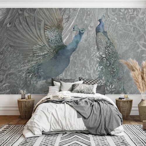  Foto tapeta - Peacocks Dancing - Second Variant 450x315 Standard Slike