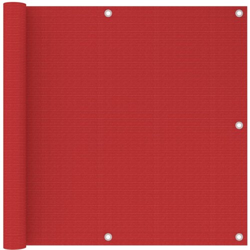 vidaXL balkonski zastor crveni 90 x 500 cm HDPE Cijene