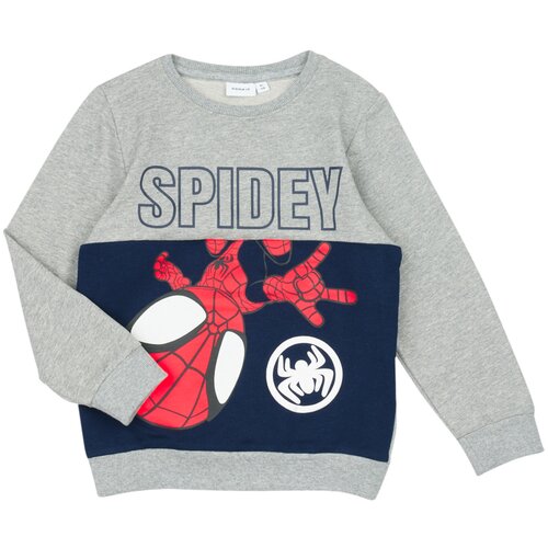 Name it Puloverji NMMJUBI SPIDEY SWEAT UNB MAR Siva Slike
