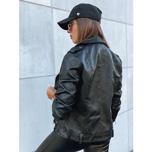 DStreet MODE MOSAIC ladies leather jacket black Slike