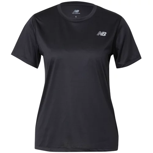 New Balance Tehnička sportska majica 'Essentials' crna / prljavo bijela
