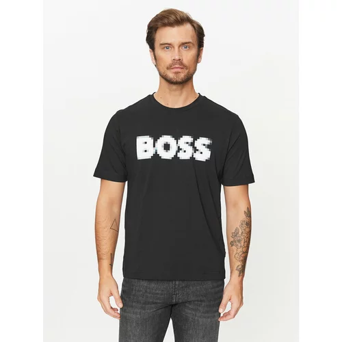 Boss Majica Tedigitallogo 50503542 Črna Regular Fit