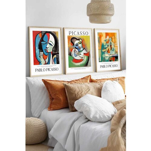 WALLXPERT Huhu543 - Višenamenska dekorativna slika u okviru (3 dela) - 40 x 60 cm Cene