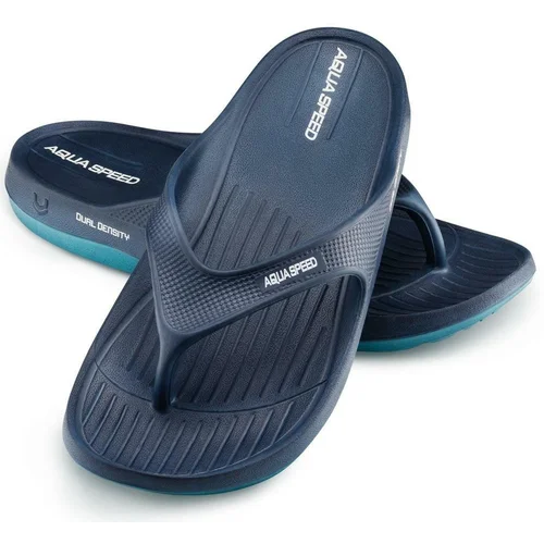 Aqua speed Unisex's Pool Slippers Alcano Navy Blue