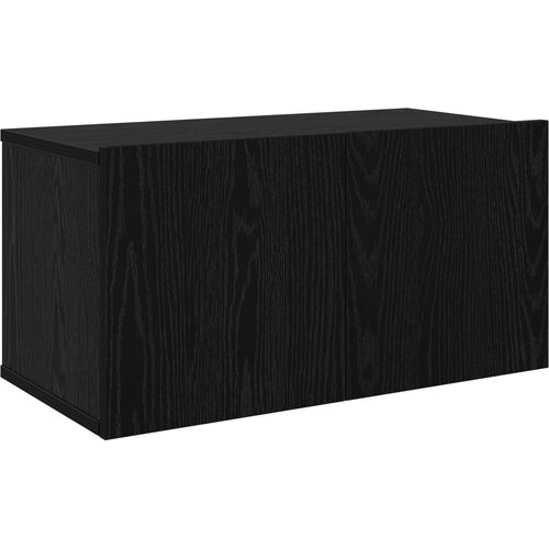  Set TV komoda 8 pcs 120 x 30 x 30 cm Crni hrast Slike