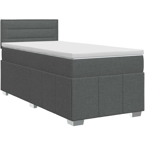  Boxspring krevet s madracem Tamnosiva 90 x 200 cm Tkanina - Tamnosiva 90 x 200 cm Dizajn linija Slike