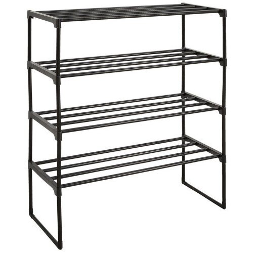  Polica za obuću bornholm 4 pol. crna ( 3600181 ) Cene