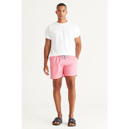 AC&Co / Altınyıldız Classics Men's Pink Regular Fit Regular Fit Quick Dry Side Pockets Patterned Swimwear. Slike