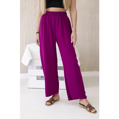 Kesi Plum wide trousers