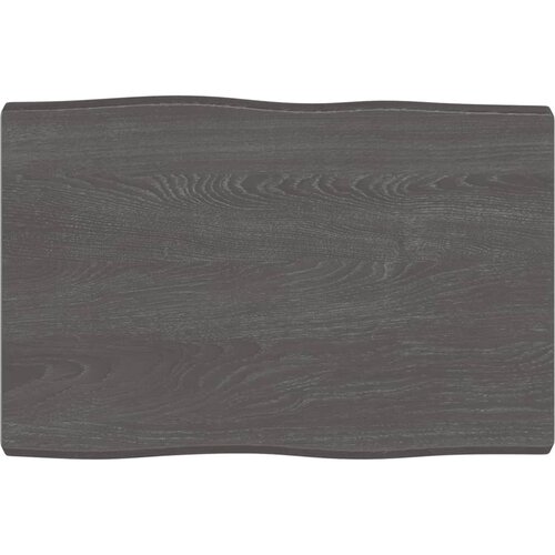 vidaXL Mizna plošča temno siva 60x40x(2-4) cm obdelan les naraven rob Cene