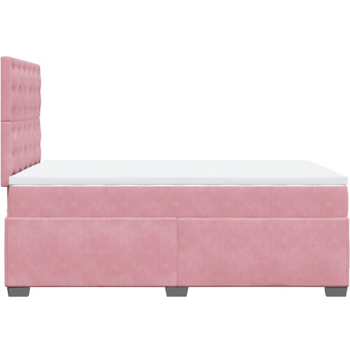 Box spring krevet s madracem ružičasti 120 x 200 cm bar&amp;scaron;unasti Slike