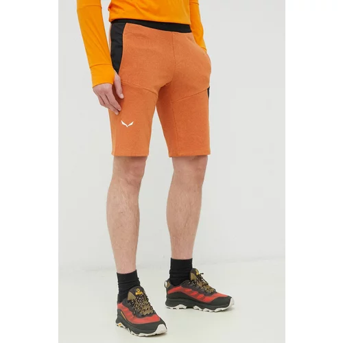 Salewa Kratke outdoor hlače Lavaredo za muškarce, boja: narančasta