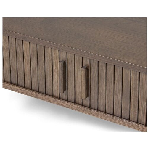 Unique Furniture Klubska mizica v hrastovem dekorju v temni naravni barvi 60x120 cm Meta &amp;ndash; Slike