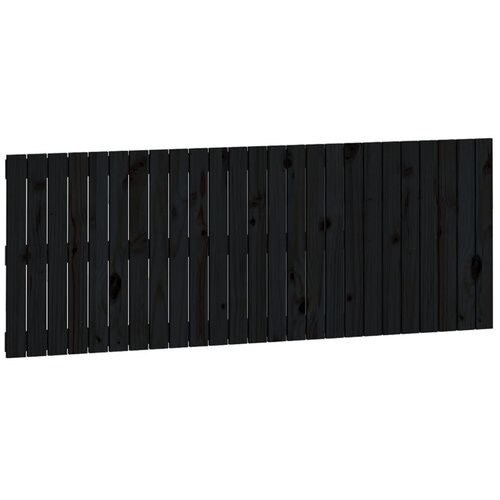 Maison Chic stensko posteljno vzglavje - vzglavna omarica - nočna omarica črno 159,5x3x60 cm trdna borovina, (21706834) Cene