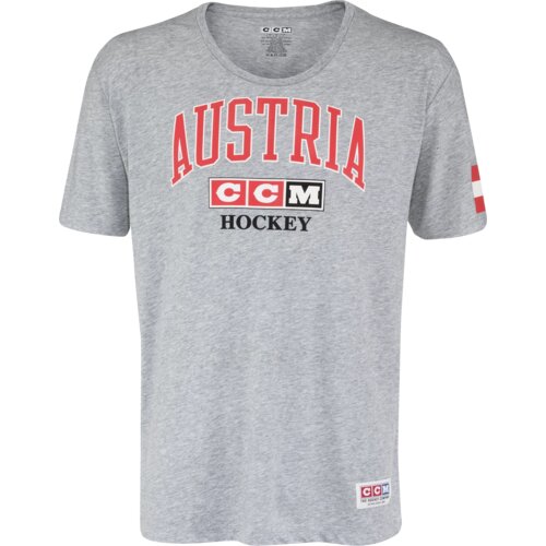 CCM Men's T-shirt FLAG TEE TEAM AUSTRIA Athletic Grey Cene