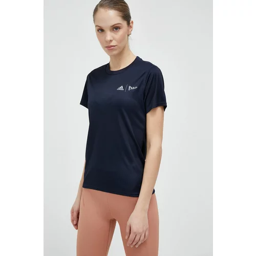 Adidas Majica kratkih rukava za trčanje x Parley boja: tamno plava