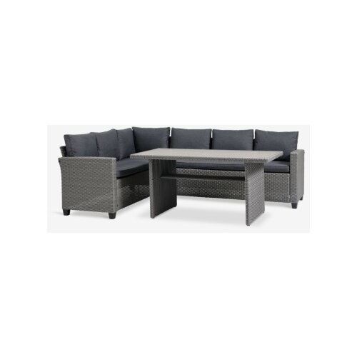 Lounge garnitura za 6 osoba siva Slike