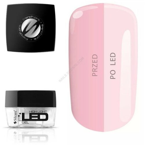 Silcare high light led gel french pink za nokte 15g 5902560556094 Slike