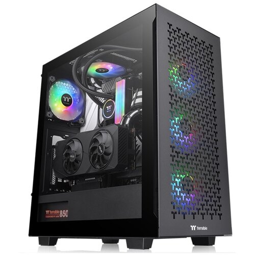 Thermaltake V350 TG ARGB Air Mid tower, tempered glass, 3x 120mm ARGB fan, 1x 120mm Turbo fan Cijene