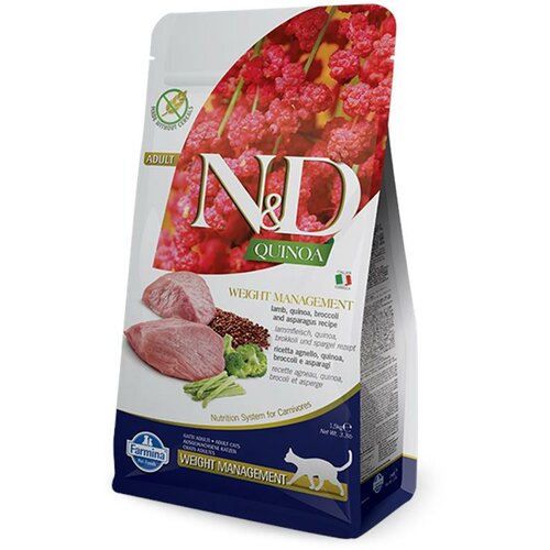 N&d suva hrana za smanjenje kilograma kod mačaka - jagnjetina, kinoa, brokoli i špargla 1.5kg Cene