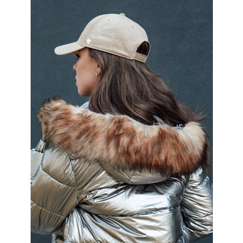 DStreet Women's winter jacket with hood MELANI dark gray Cene