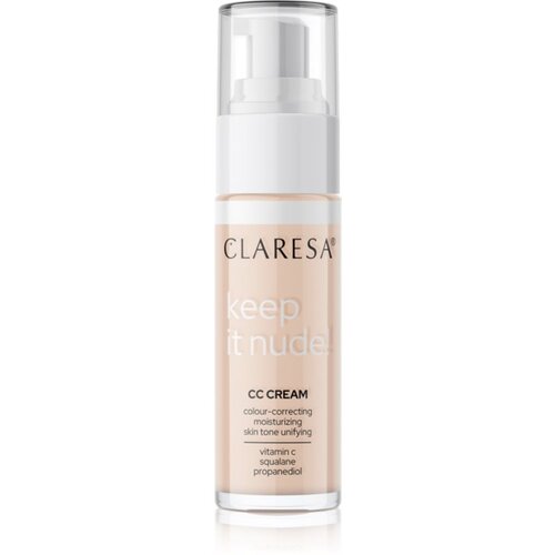 Claresa Keep It Nude vlažilni tekoči puder za poenotenje tona kože odtenek 101 Light 33 g Cene