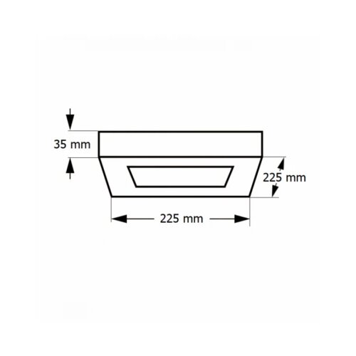  LED PANEL N/Z KNS5-18W 4000K CRNI Cene