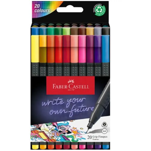 Faber-Castell Grip komplet 20 barvnih finelinerjev 0,4 mm Cene