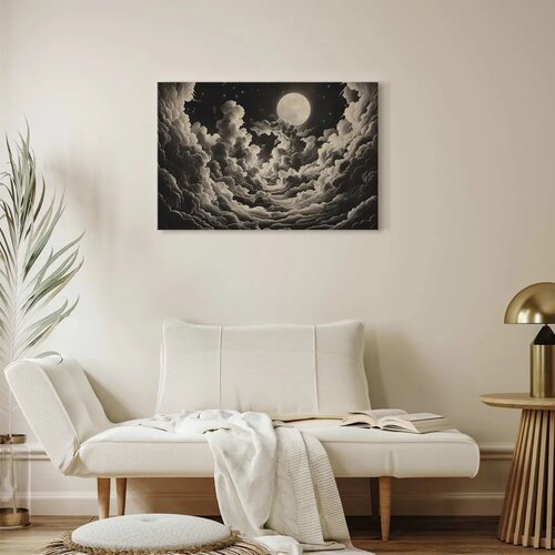  Slika - Moon and Stars Singing Among the Great Clouds 120x80 Cene
