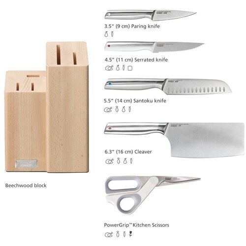 Joseph Joseph Elevate Fusion 5-tlg Messer&amp;amp; Scherenset Slike