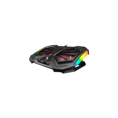  Postolje za notebook gaming RAMPAGE 15”-17”Addison AD-RC11 SPIDER black, ventilator 2x, USB 2x, RGB Cijene