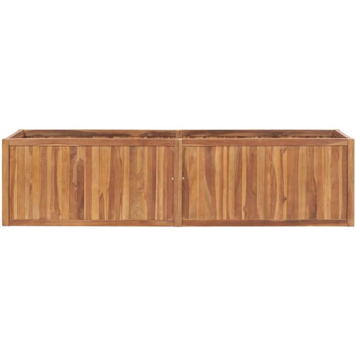  Vrtna posuda za sadnju 200 x 50 x 50 cm od masivne tikovine Slike