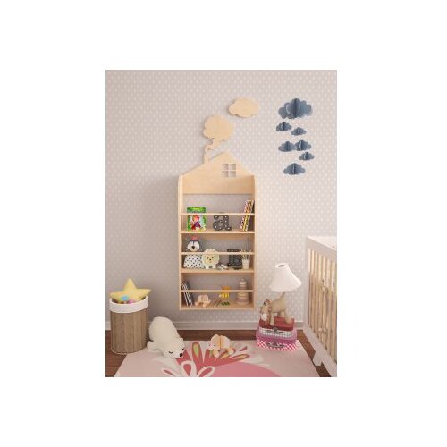 Hanah home polica za knjige lucca birchwood Slike
