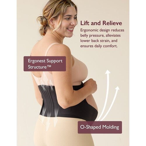 Momcozy pojas za trudnice ergonest oyster pink Slike