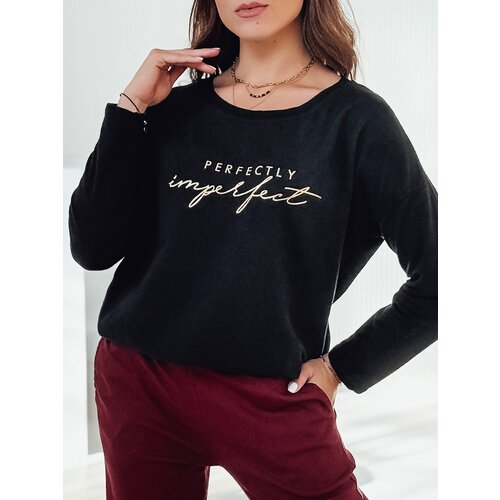 DStreet Bluzka damska oversize VIVILINES z nadrukiem czarna Slike