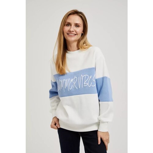 Marisse Women's Sweatshirt L-Bl-4309 Off White Cene