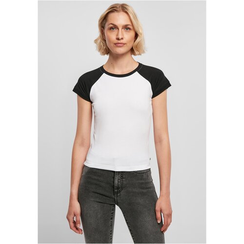 UC Ladies Ladies Organic Stretch Short Retro Baseball Tee white/black Slike