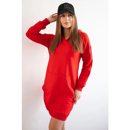 Kesi marka niezdefiniowana Hooded dress red