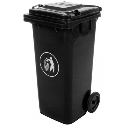 MIRPOL zunanji ko&amp;scaron; za smeti, 120 L, črna Slike