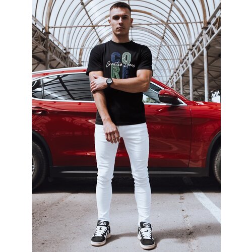 DStreet Men&amp;#039;s T-shirt with black print Slike