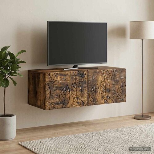  ormar za zid 59,5 x 41 x 30 cm Dimljeni hrast Slike