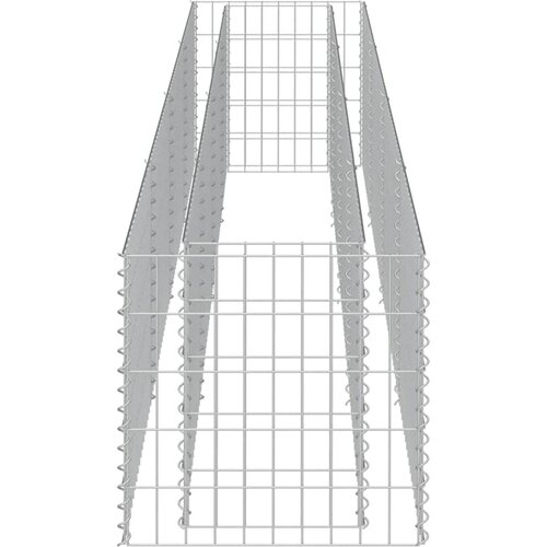  Gabionska sadilica od pocinčanog čelika 360 x 50 x 50 cm Slike
