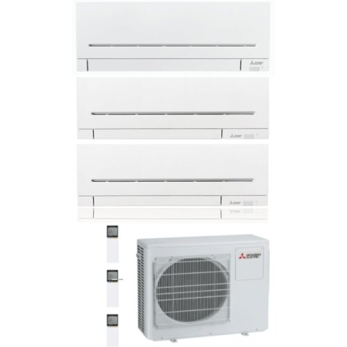 Mitsubishi multi-split klimatska naprava - 2X AP35VGK (bela+bela) + 1X AP25VGK (bela) + 1X MXZ-3F68VF3 + wifi Slike