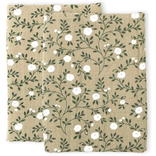 A Little Lovely Company Muslinasti plenici, blossom – blossom - dark sage – 2 kosa Cene